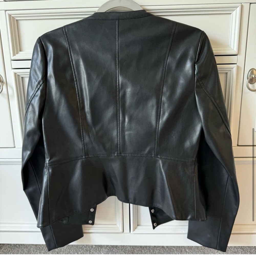 Zara Faux Leather Jacket - Picture 6 of 13